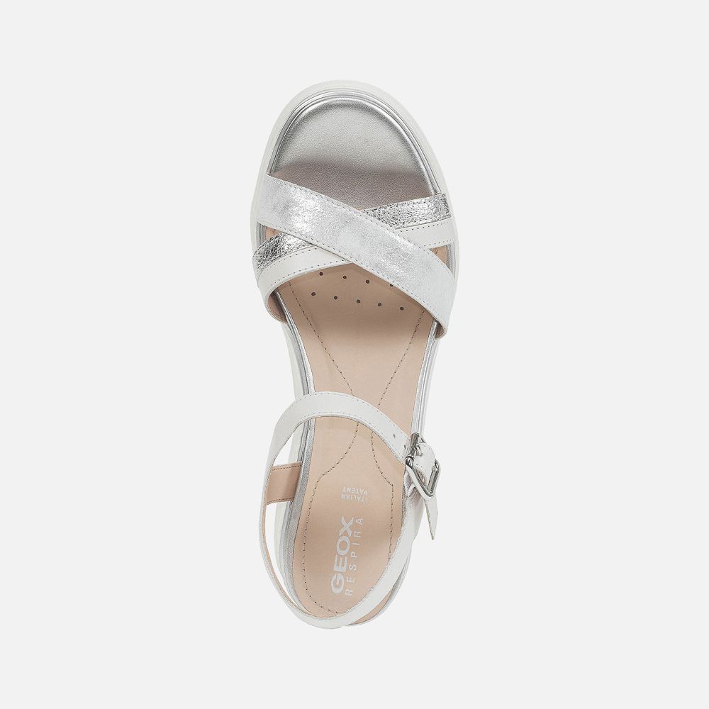 Sandalias Geox Senhora Prateadas - Gardenia - IUFQT0987